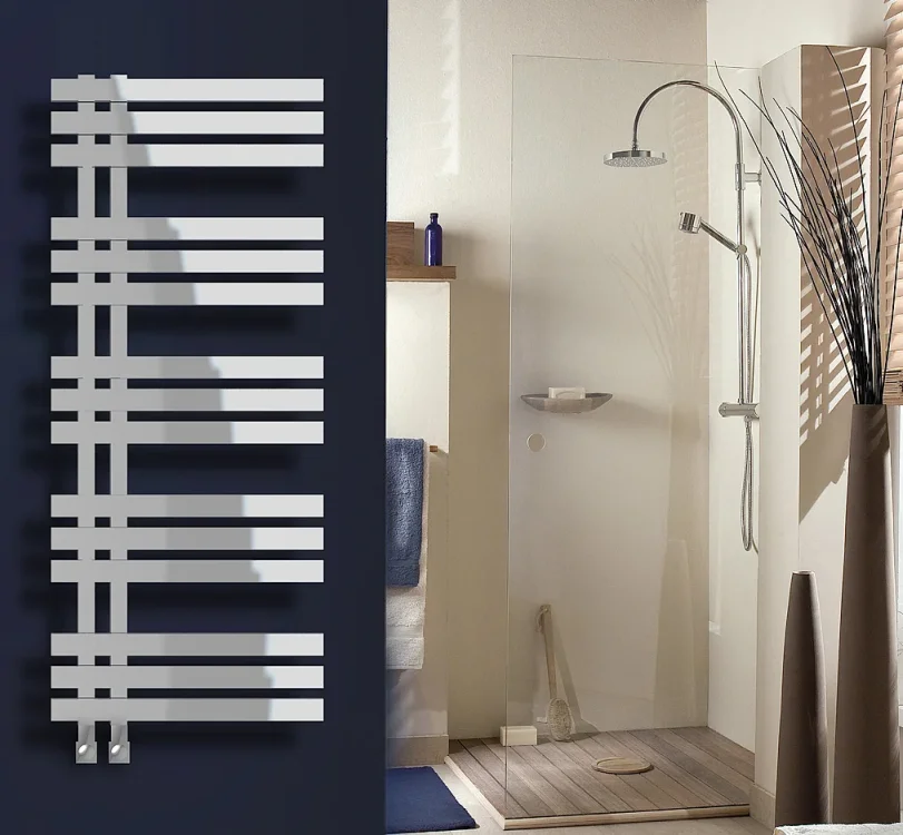 Vogue Aquila  Towel Radiator Heating Only - Chrome 1200X500 detail view - Image 3