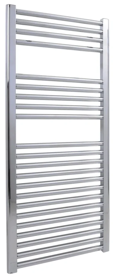 Vogue Focus (Straight) Towel Radiator Electric Only - Chrome 1200X600 product image - Image 1
