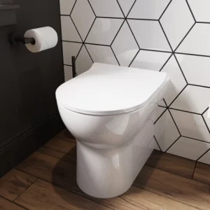 Saneux Air Back to Wall Rimless WC Pan with Seat & Cistern - White