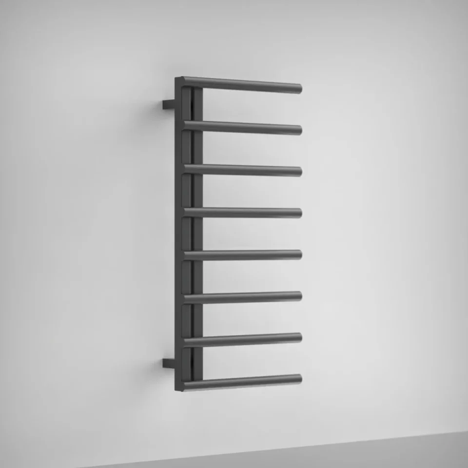 AVA Purity 1000 x 500mm Black Stainless Steel Towel Rail product image - Image 1