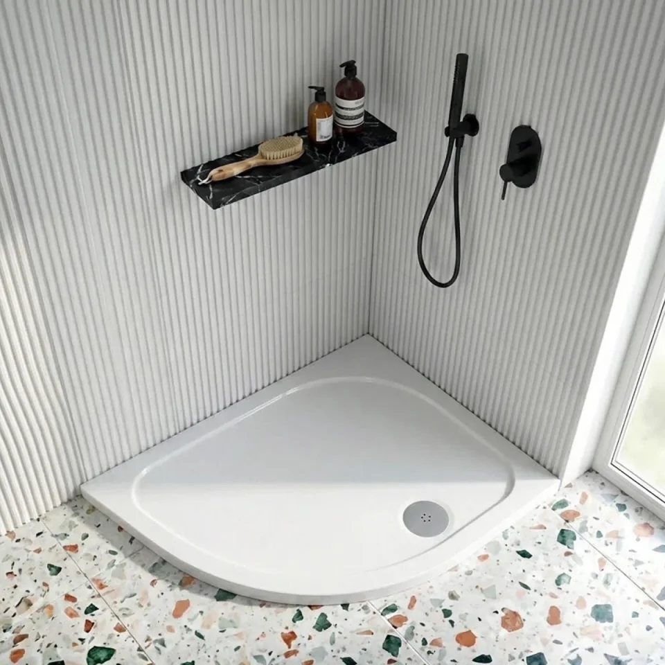 Cubico Antislip 1200x800 Left Hand Quadrant Shower Tray product image - Image 4