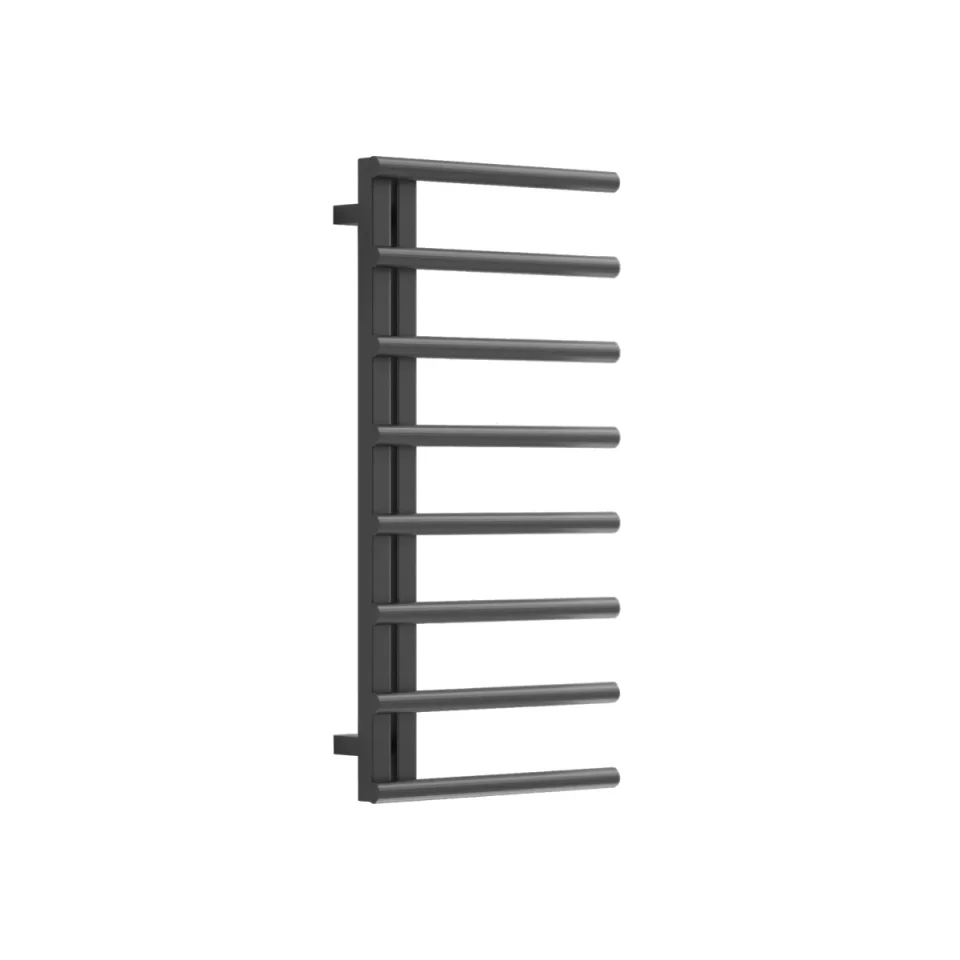 AVA Purity 1000 x 500mm Black Stainless Steel Towel Rail detail view - Image 7