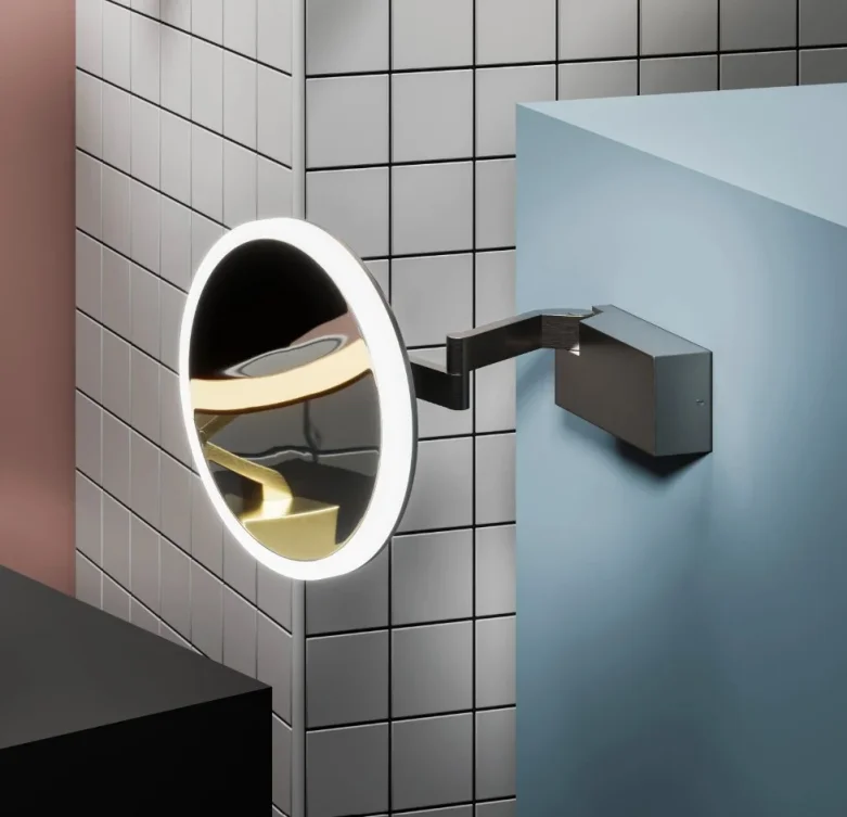 Hib Cirque Magnifying Mirror Gunmetal 20cm product image - Image 1
