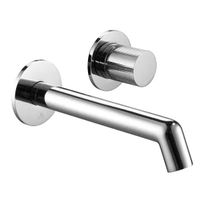 Just Taps Evo Single Lever Wall Mounted Basin Mixer 150mm Spout Chrome