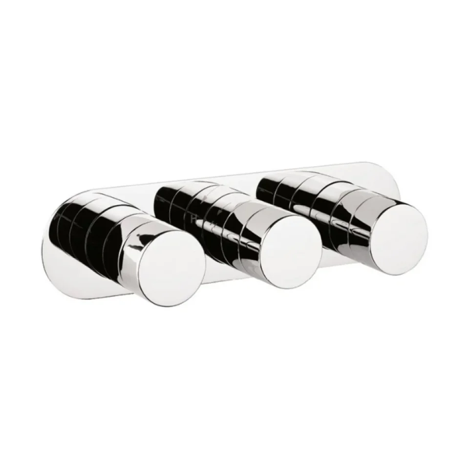 Crosswater Central 3 Handle Trimset for Shower Mixer Valve WLBP2001RC+ or WLBP3001RC+ Chrome product image - Image 1