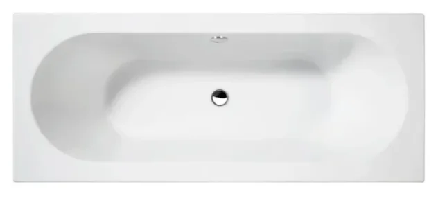 Crosswater Verge Double Ended Bath 1700 x 700mm White detail view - Image 1