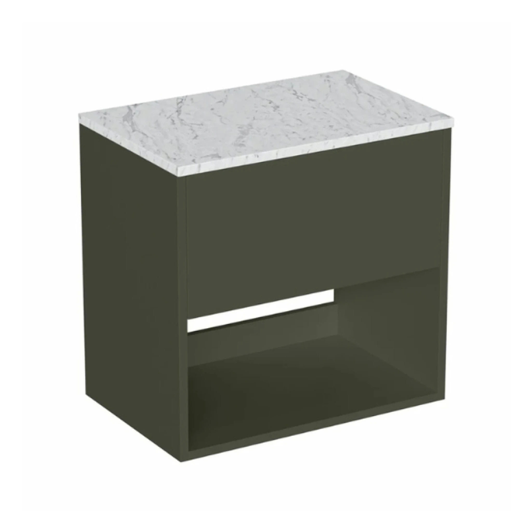Britton Hackney Basin Unit 600mm Green Matt