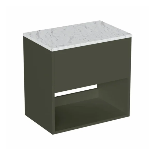 Britton Hackney Basin Unit 600mm Green Matt