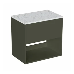 Britton Hackney Basin Unit 600mm Green Matt