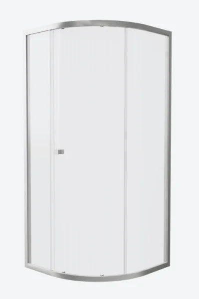 Crosswater Clear 6 Quadrant Single Door 800 Brushed Nickel