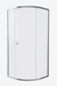 Crosswater Clear 6 Quadrant Single Door 800 Brushed Nickel