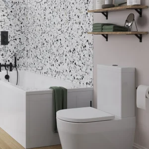 Britton Stadium Close Coupled Wc & Seat Gloss White
