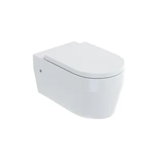 Britton Stadium Wall Hung Wc & Seat Gloss White