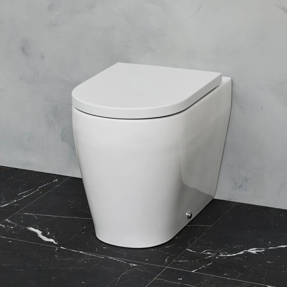 Britton Stadium Back To Wall Wc & Seat Gloss White product image - Image 1