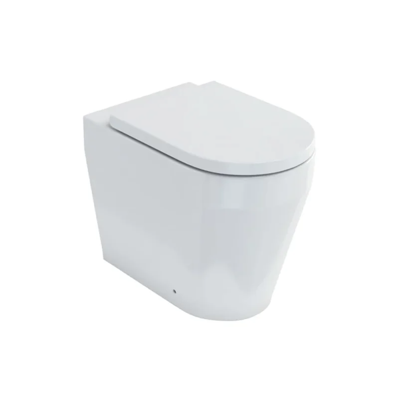 Britton Stadium Back To Wall Wc & Seat Gloss White detail view - Image 2