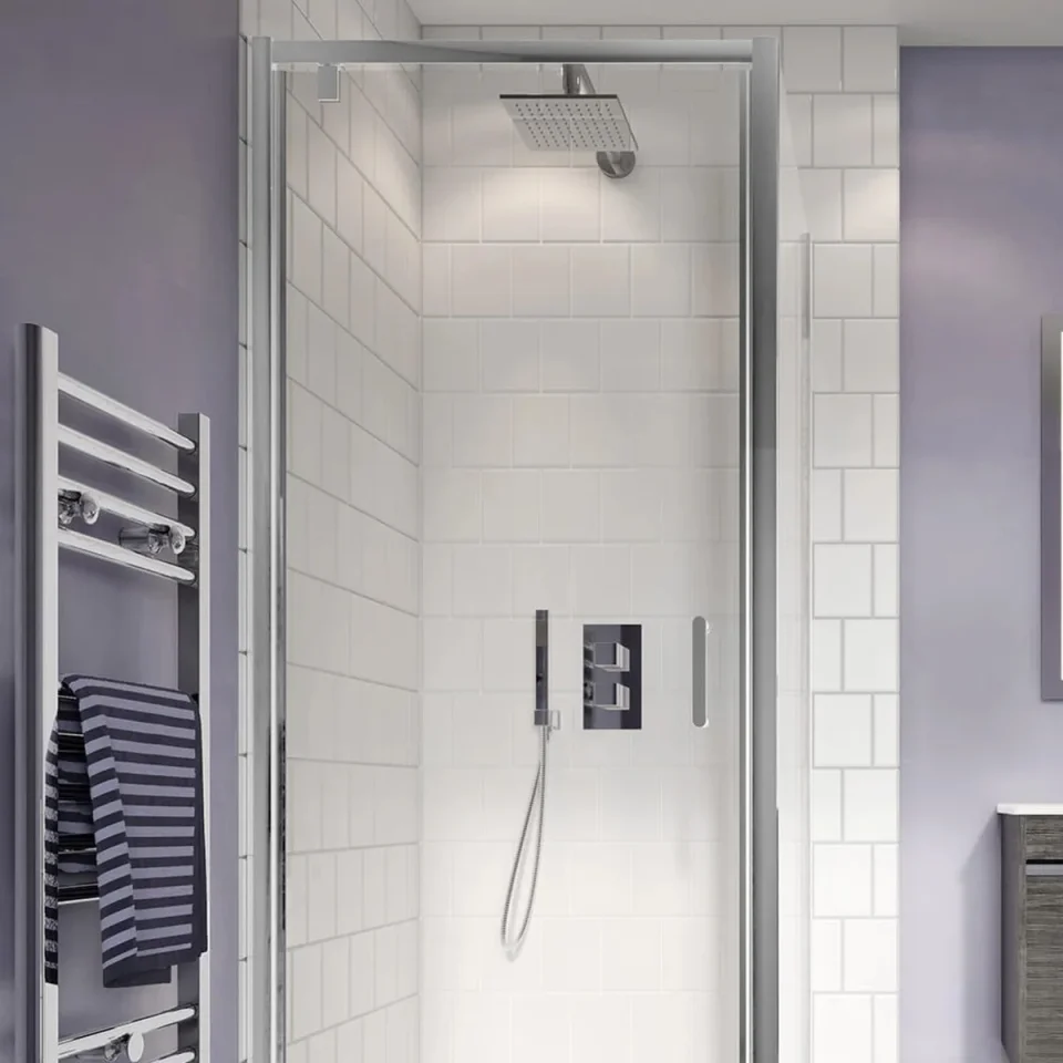 Crosswater One Box Showering Water Square Bundle Chrome detail view - Image 3