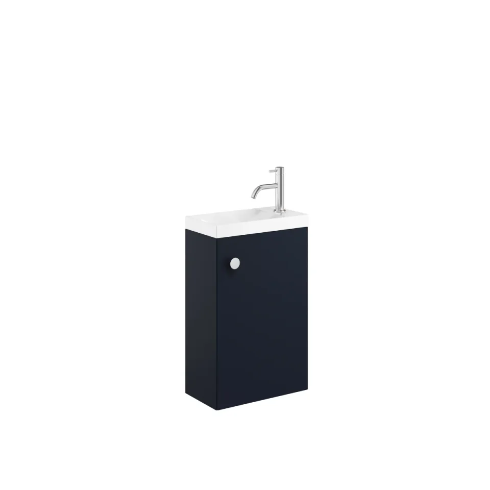 Crosswater Alo Cloakroom Unit 400 x 220mm Deep Indigo Blue detail view - Image 2