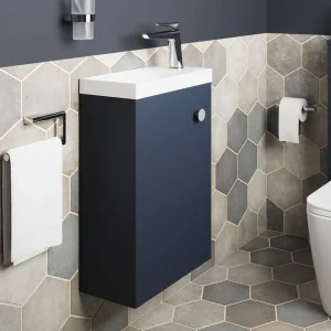 Crosswater Alo Cloakroom Unit 400 x 220mm Deep Indigo Blue