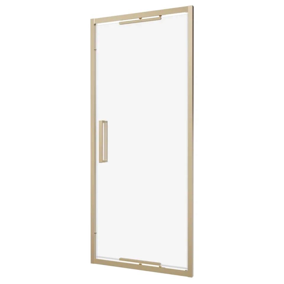 Crosswater Asura 8mm Infold Door 1000 Brushed Brass detail view - Image 2