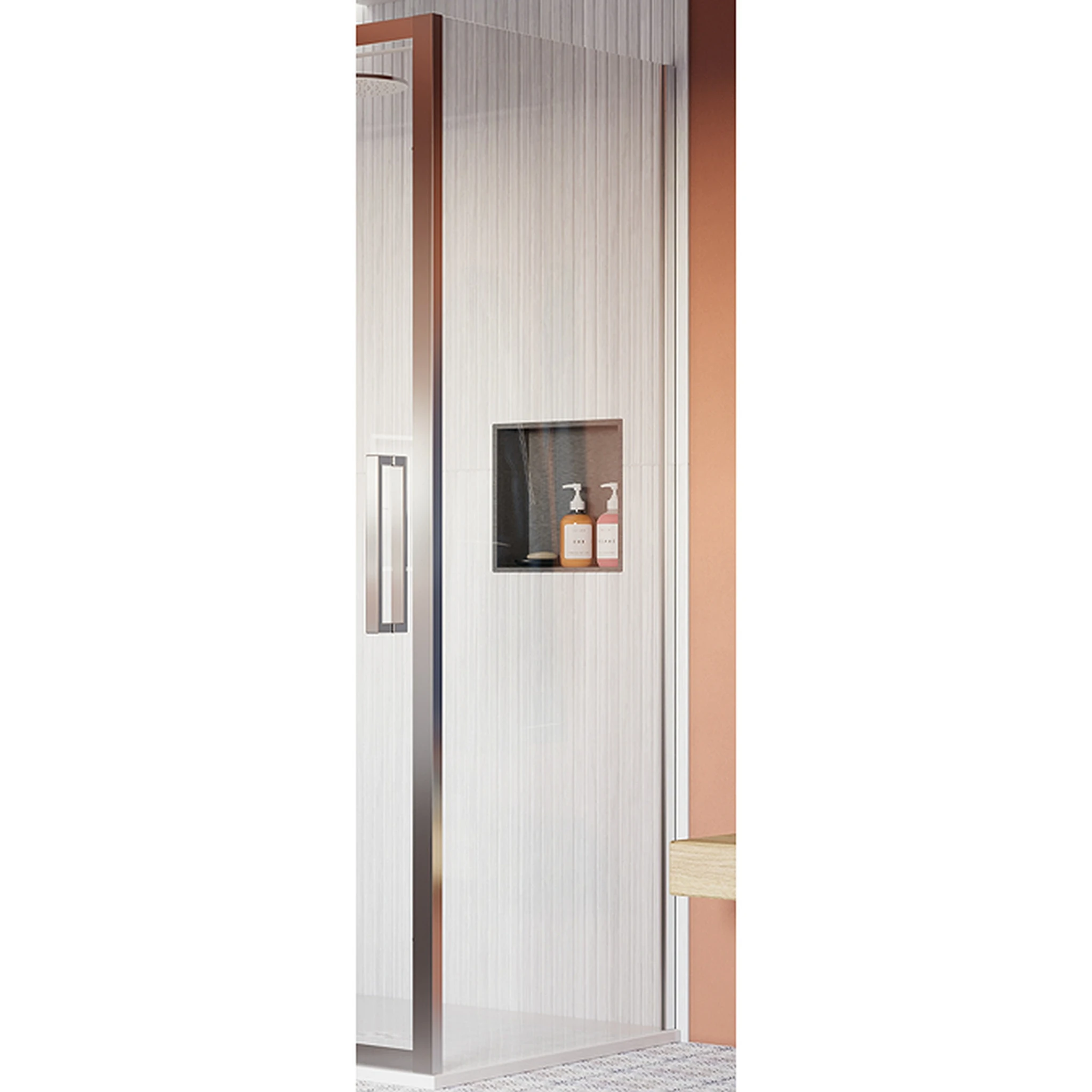 Crosswater Asura 8mm Side Panel 800 for Infold Door Chrome