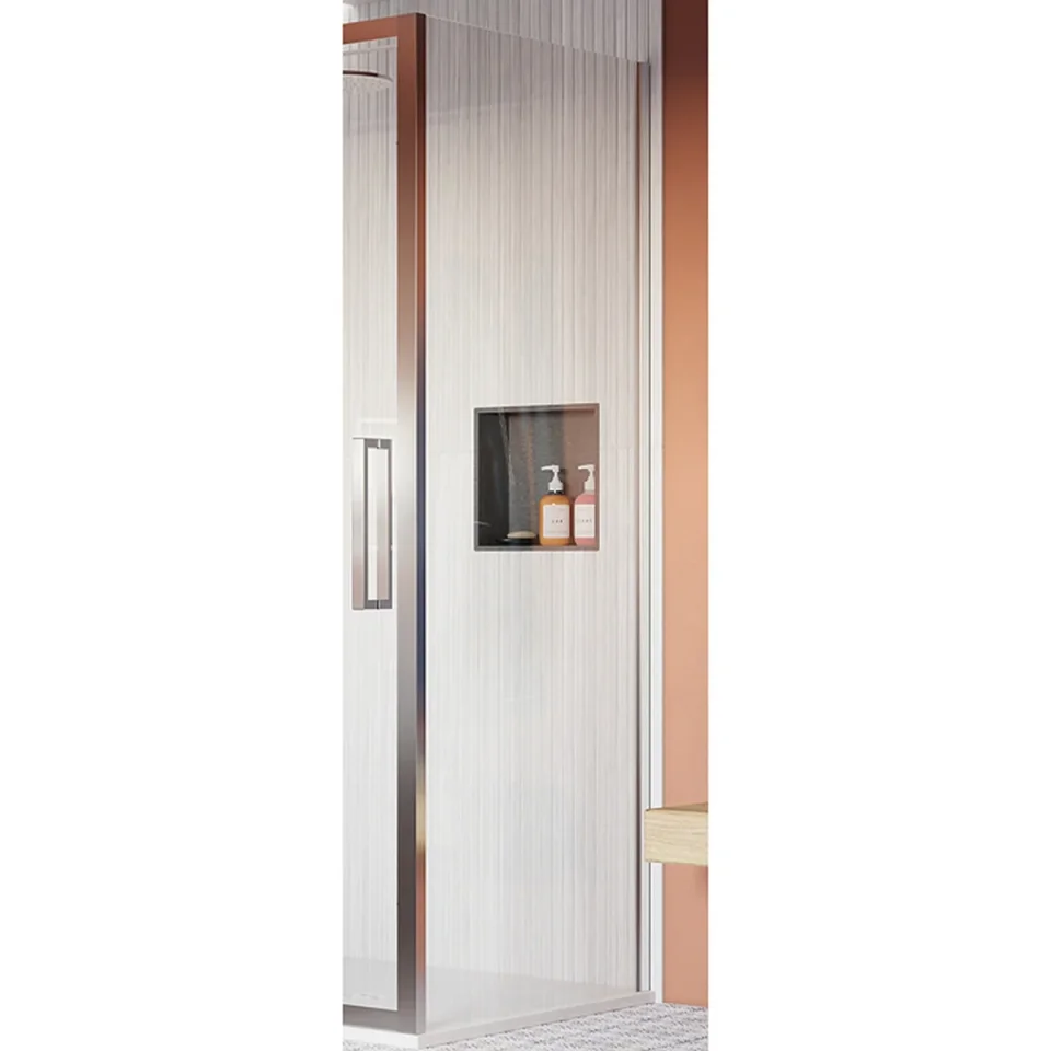 Crosswater Asura 8mm Side Panel 800 for Infold Door Chrome product image - Image 1