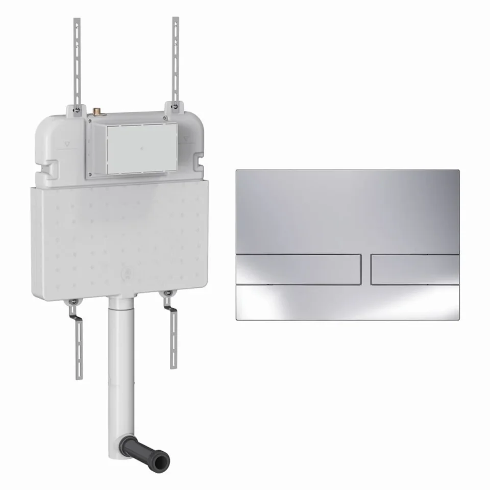 Crosswater Venue Cistern Set 2 Chrome product image - Image 1
