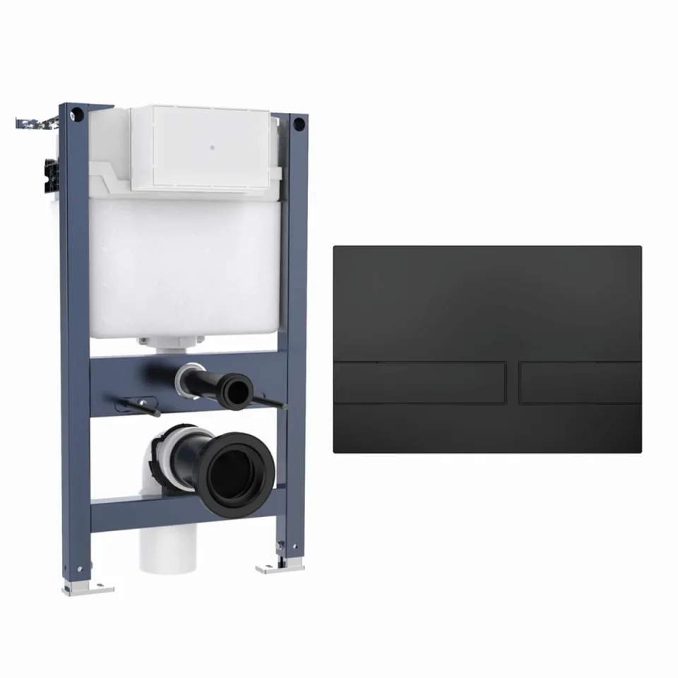 Crosswater Venue Frame Set 1 Matt Black product image - Image 1