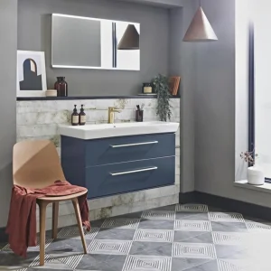 Roper Rhodes 1000mm Scheme Wall Mounted Double Drawer Unit - Derwent Unit