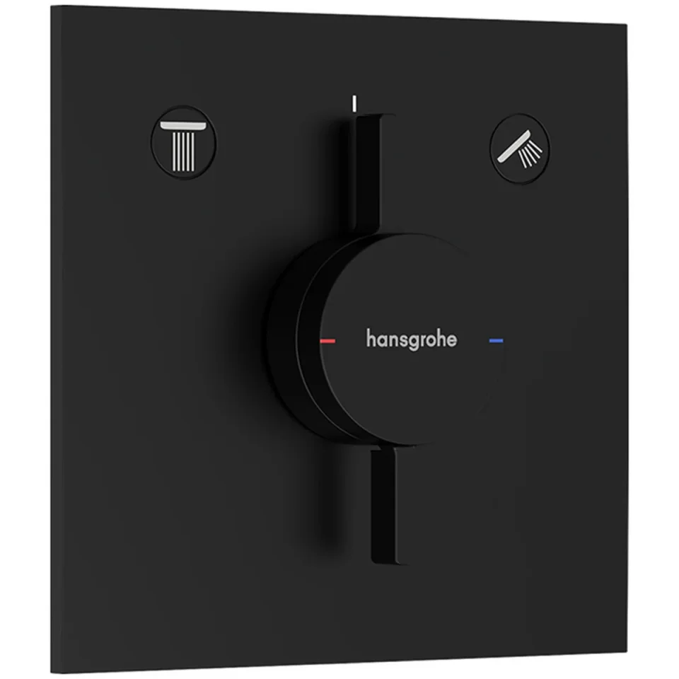 Hansgrohe Duoturn E Mixer For Concealed Installation For 2 Functions Matt Black product image - Image 1
