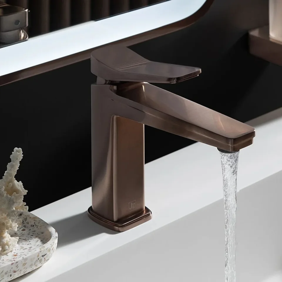 Just Taps Hix Single Lever Basin Mixer Brz product image - Image 1