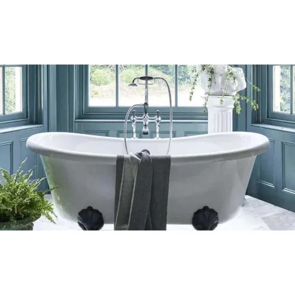 Burlington Qt Claremont 1h Bidet Mixer Chrome detail view - Image 4