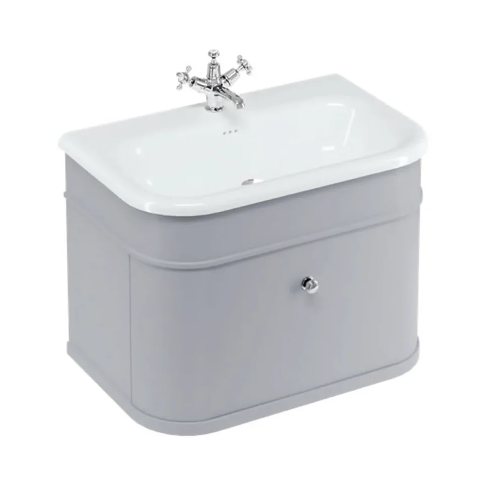 Burlington Chalfont Single Drawer Unit 750mm Grey product image - Image 1