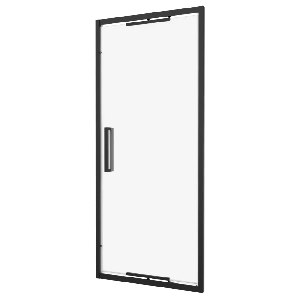 Crosswater Asura 8mm Infold Door 1000 Matt Black detail view - Image 2