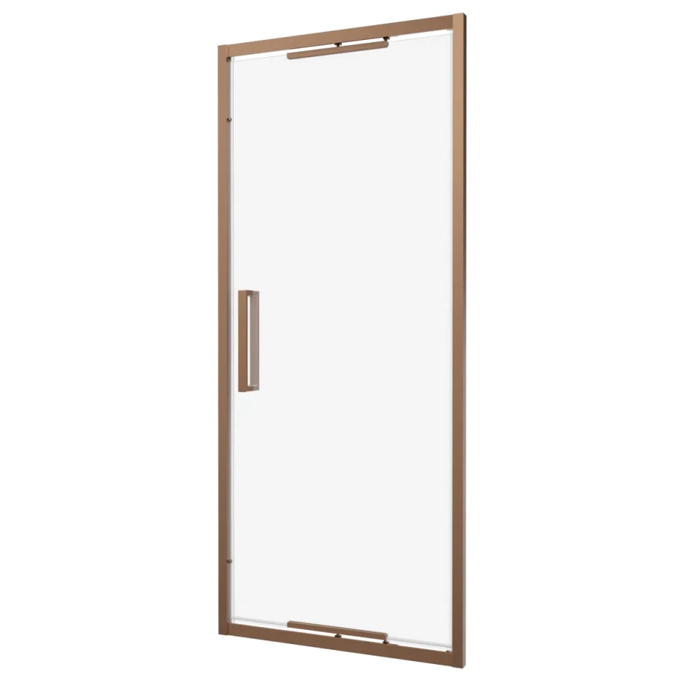 Crosswater Asura 8mm Infold Door 1000 Brushed Bronze detail view - Image 2