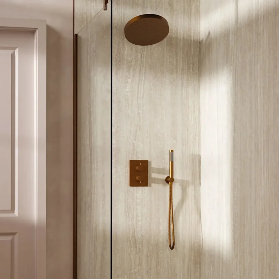 Crosswater Crossbox Shower Set 8 Brushed Bronze product image - Image 1