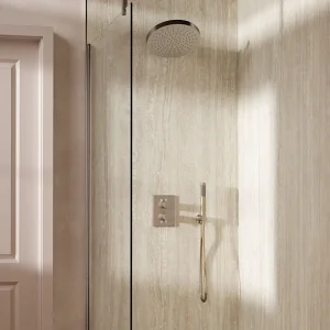 Crosswater Crossbox Shower Set 8 Brushed Nickel