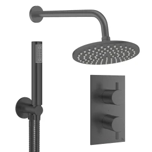 Crosswater Design Shower Set 3 Slate 200mm