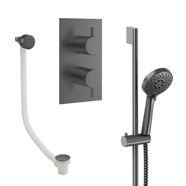 Crosswater Design Shower Set 6 Slate