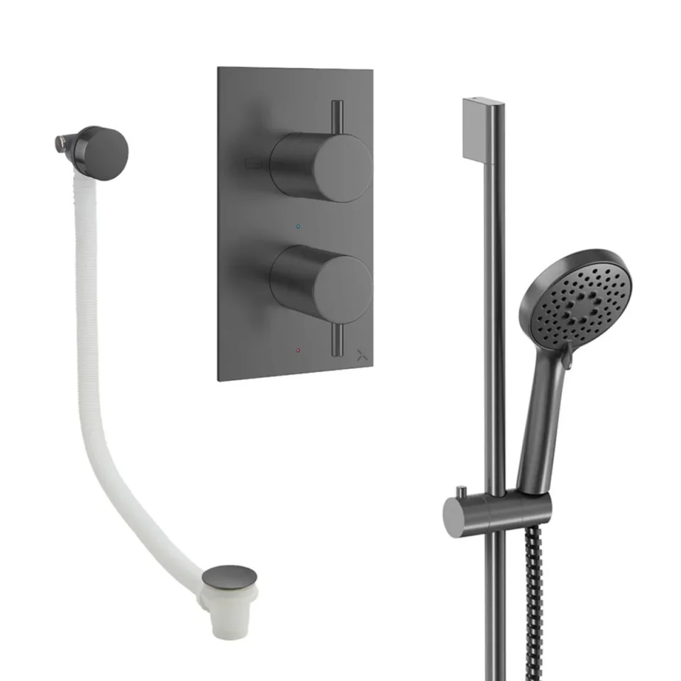 Crosswater Design Shower Set 6 Slate product image - Image 1