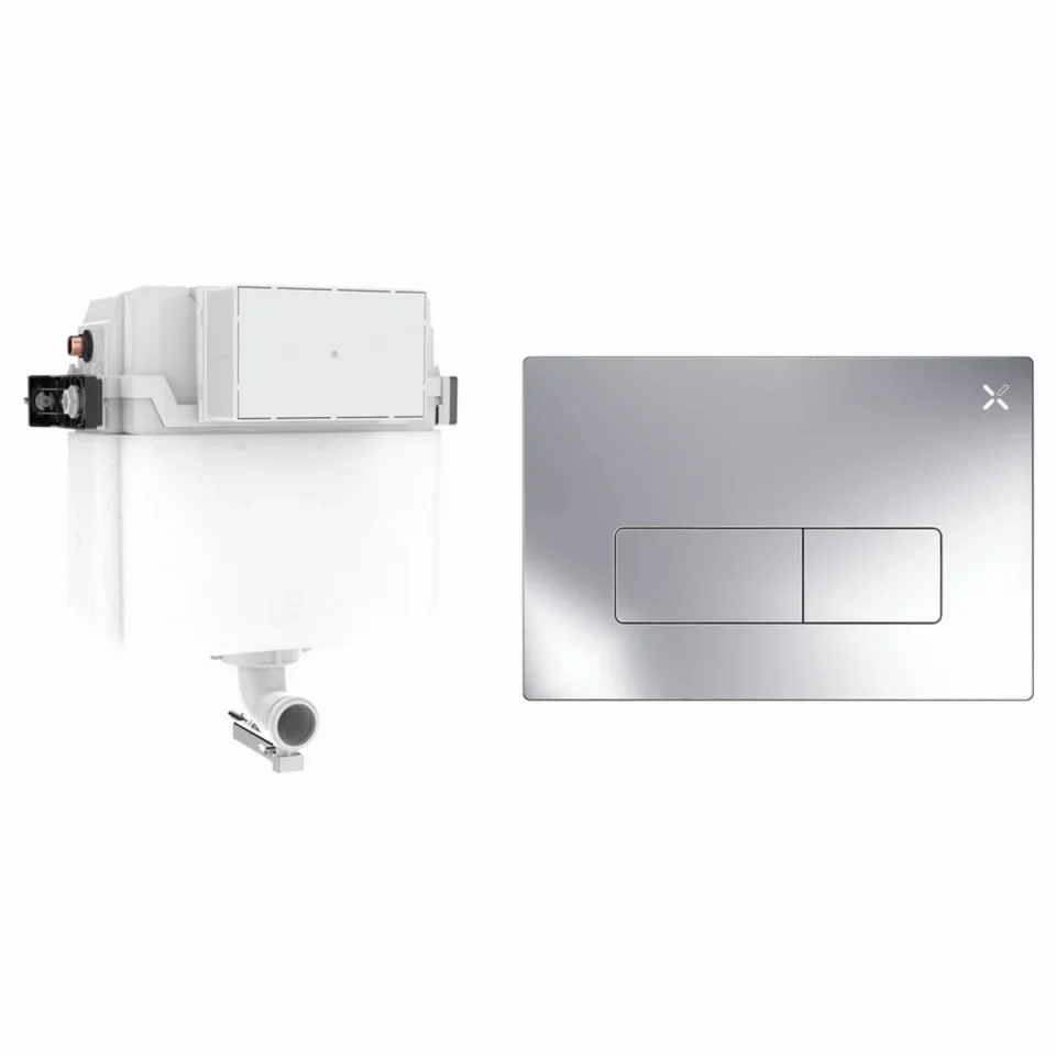 Crosswater Mpro Cistern Set 1 Chrome product image - Image 1
