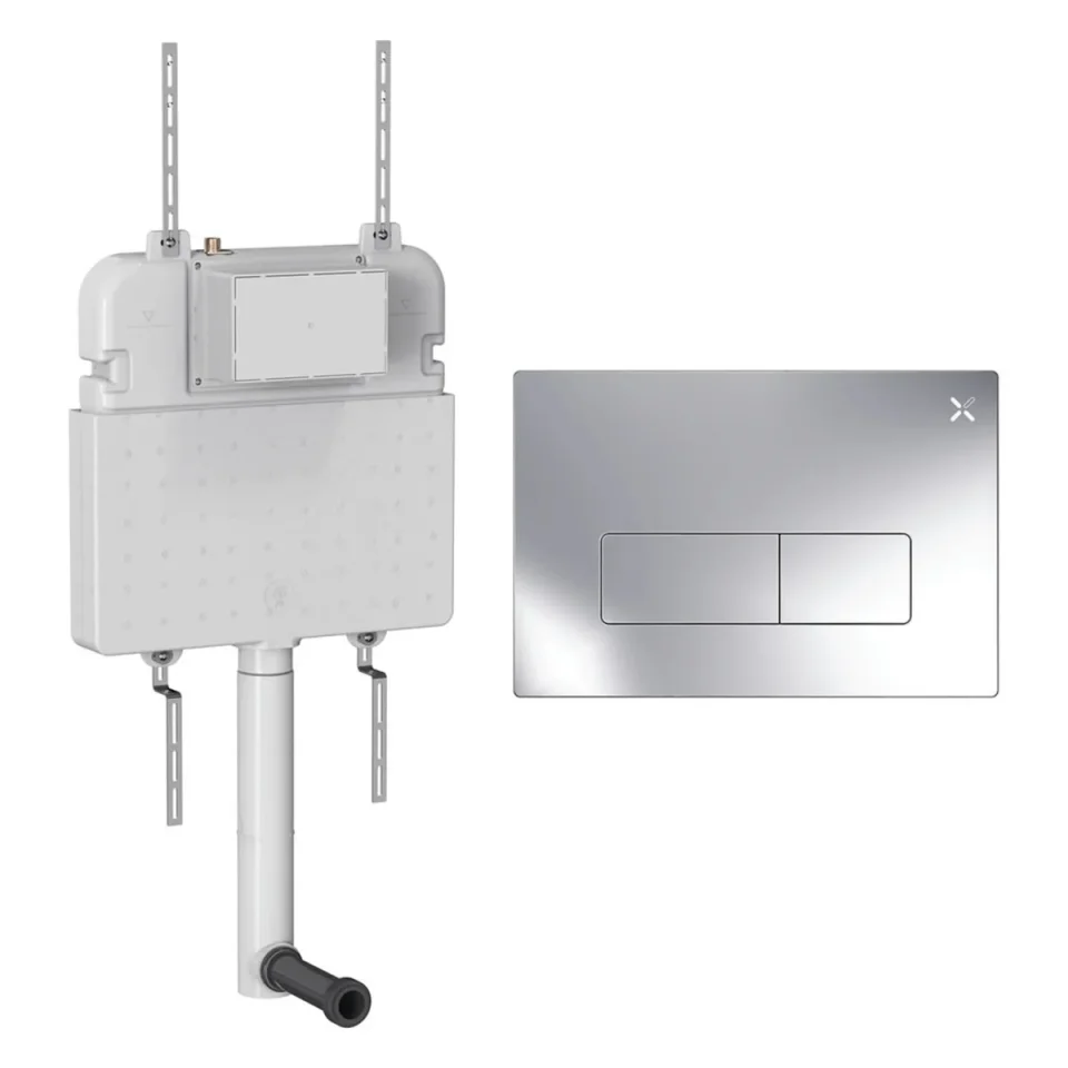 Crosswater Mpro Cistern Set 2 Chrome product image - Image 1