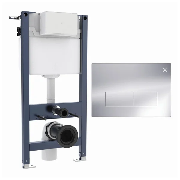 Crosswater Mpro Stainless Steel Frame Set 2 Chrome