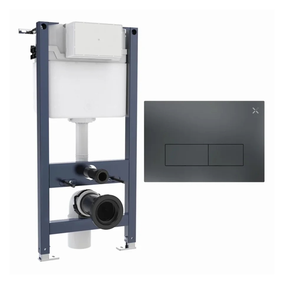 Crosswater Mpro Stainless Steel Frame Set 2 Slate product image - Image 1