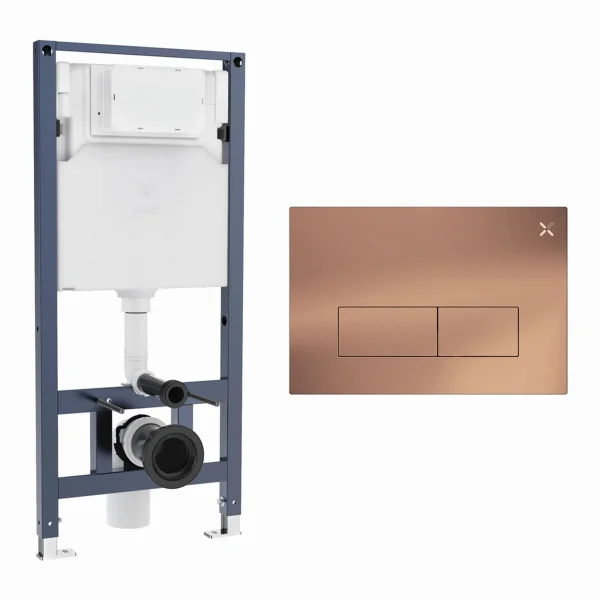 Crosswater Mpro Stainless Steel Frame Set 3 Brushed Bronze