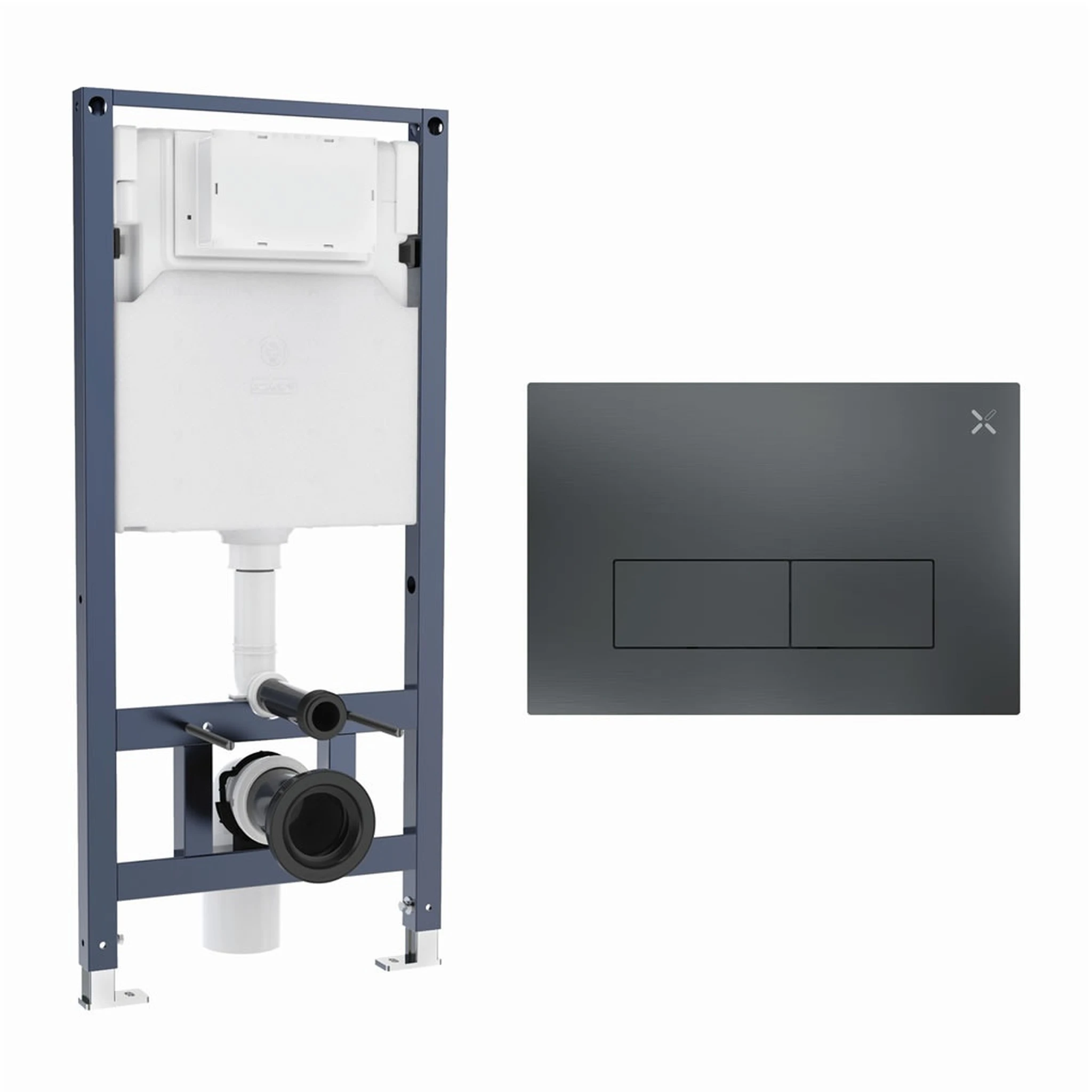 Crosswater Mpro Stainless Steel Frame Set 3 Slate
