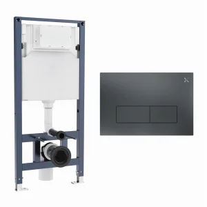 Crosswater Mpro Stainless Steel Frame Set 3 Slate