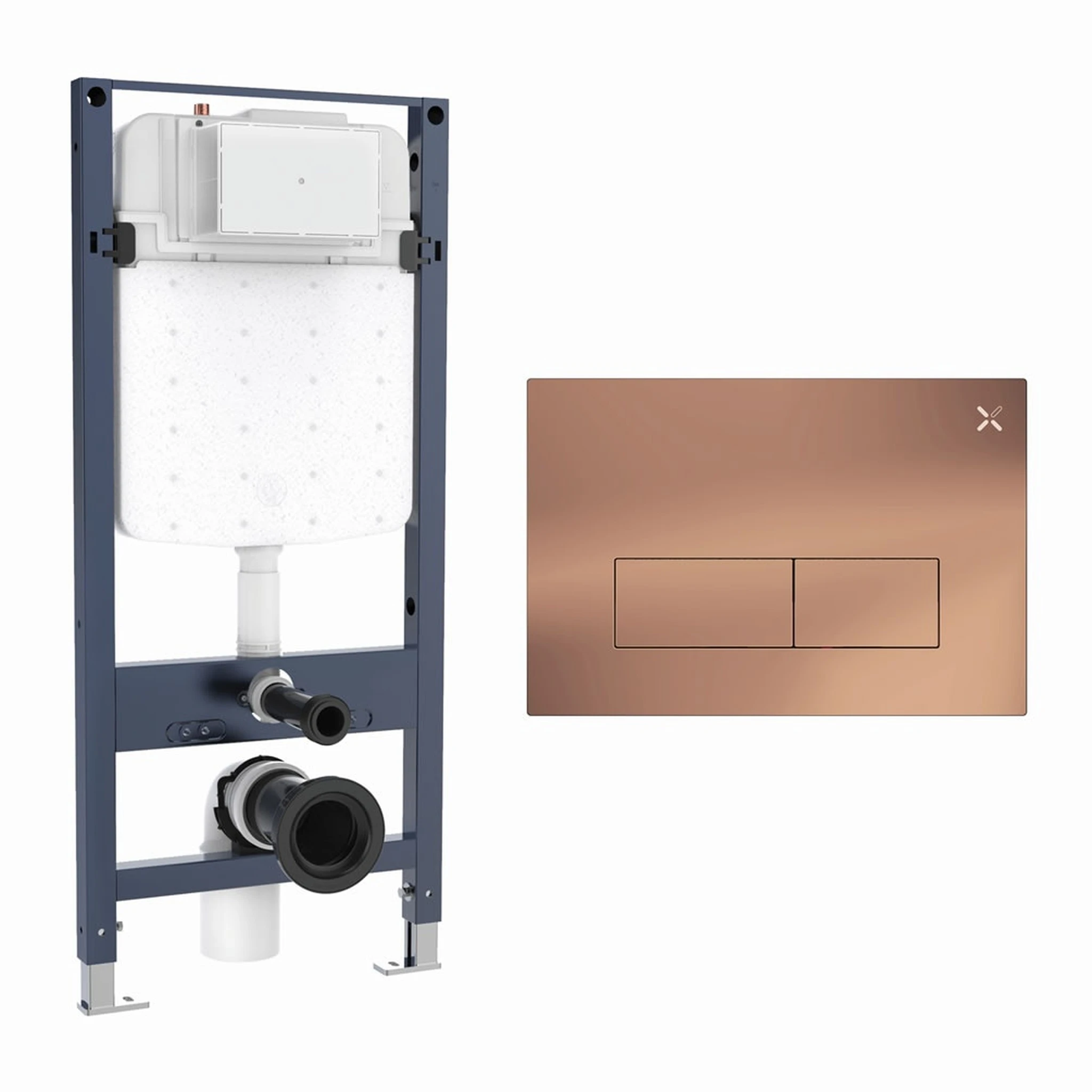 Crosswater Mpro Stainless Steel Frame Set 4 Brushed Bronze
