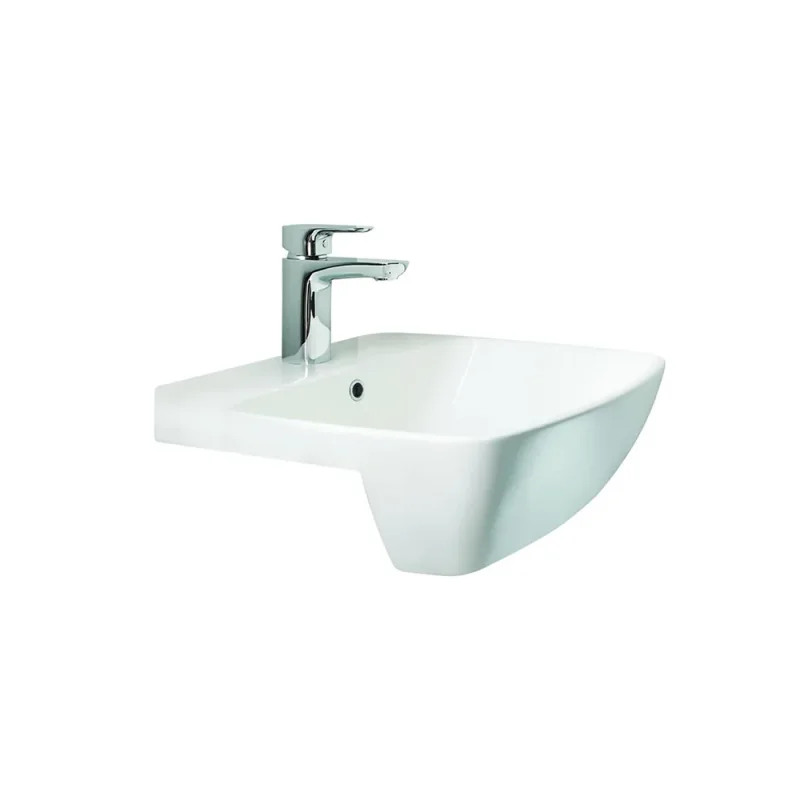 Britton My Home 500mm 1th Semi Ctp Basin Gloss White detail view - Image 2