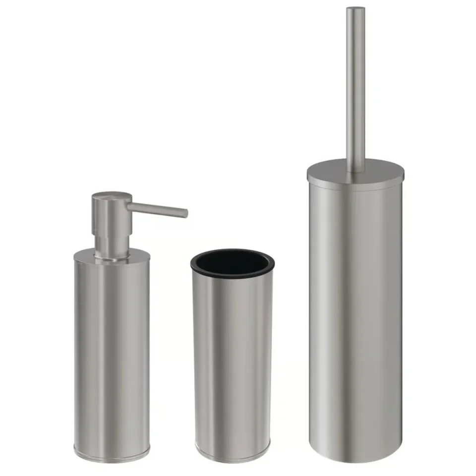 Crosswater MPRO Freestanding Accessory Set Brushed Nickel product image - Image 1