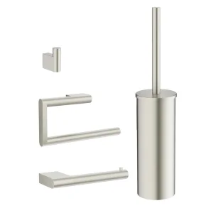 Crosswater MPRO Wall Mounted Accessory Set Brushed Nickel